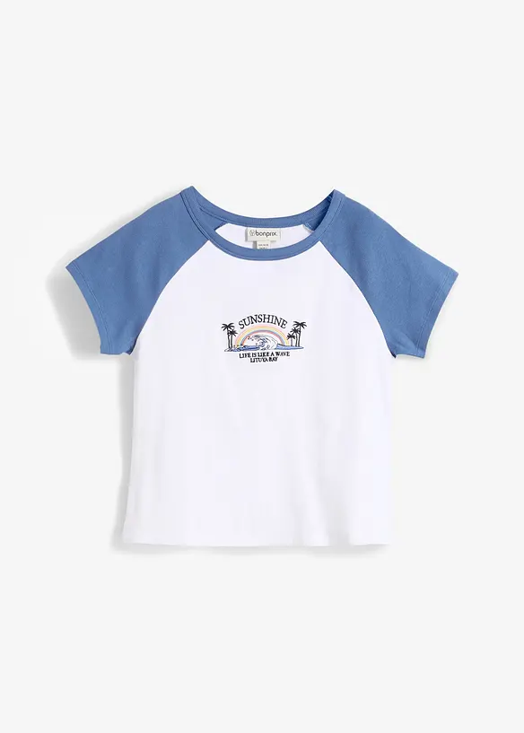 T-shirt met raglan mouwen, bonprix