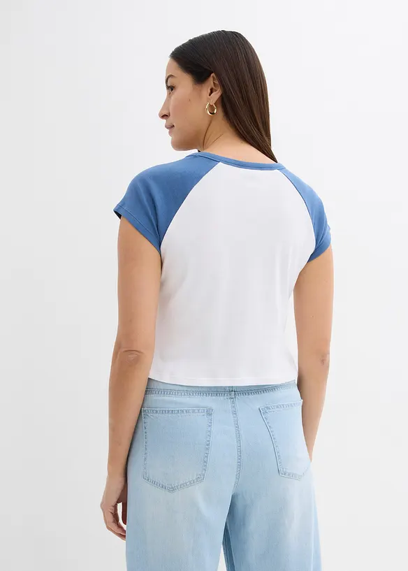 T-shirt met raglan mouwen, bonprix