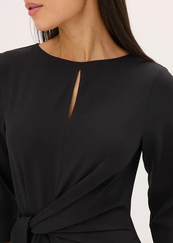 Jurk met strikdetail, bonprix