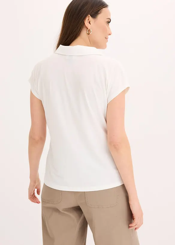 Poloshirt met kant, bonprix