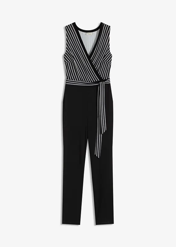 Gestreepte jersey jumpsuit, bonprix