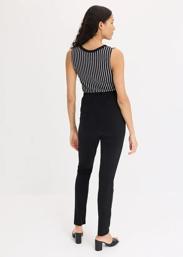 Gestreepte jersey jumpsuit, bonprix