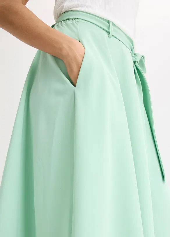 Maxi rok met satijnglans, bonprix