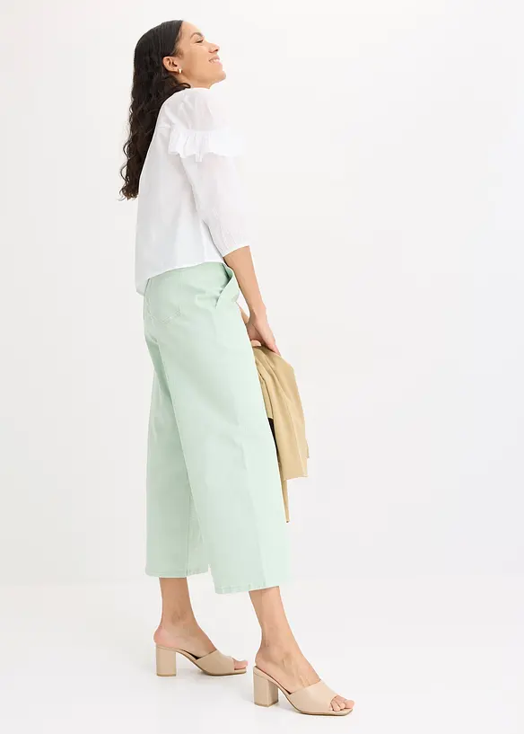 Lichte blouse met volants, bonprix