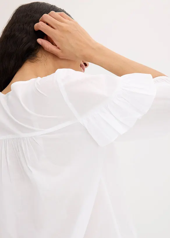 Lichte blouse met volants, bonprix