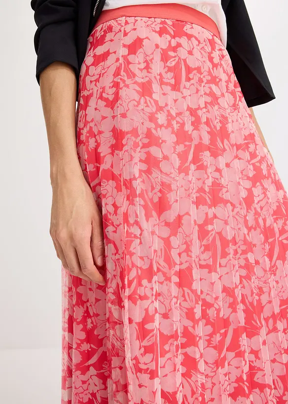 Plissé rok van jersey mesh, bonprix
