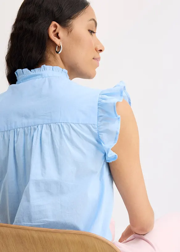 Licht blouse zonder mouwen, bonprix