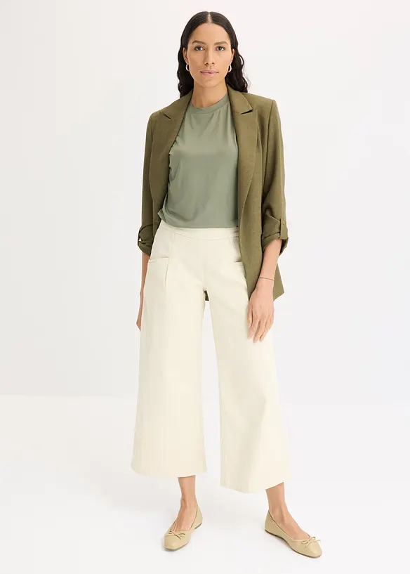 Lichte twill broek, bonprix