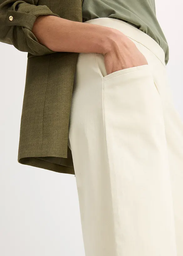 Lichte twill broek, bonprix