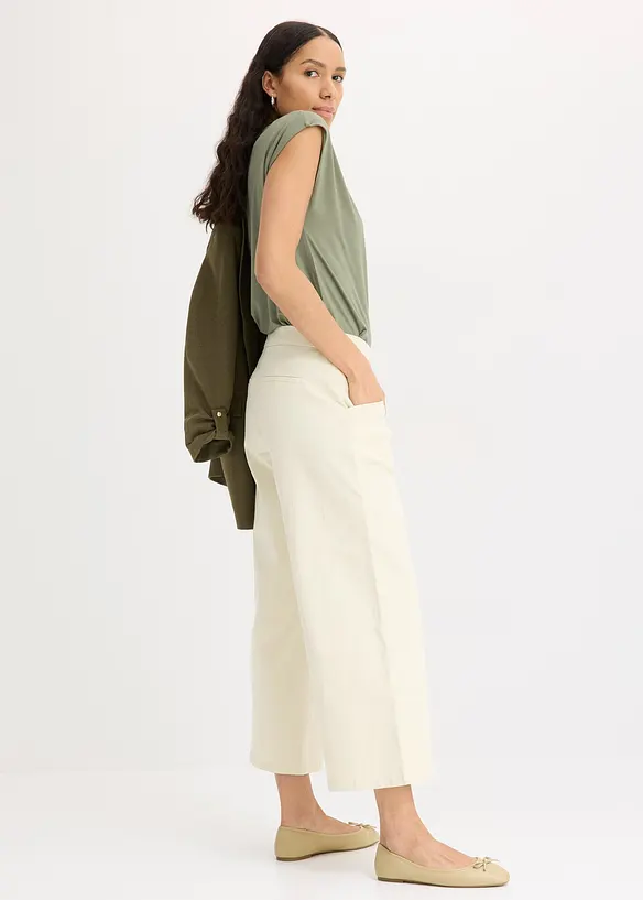 Lichte twill broek, bonprix