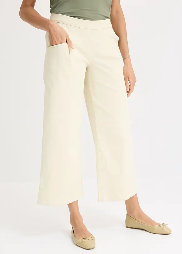 Lichte twill broek, bonprix