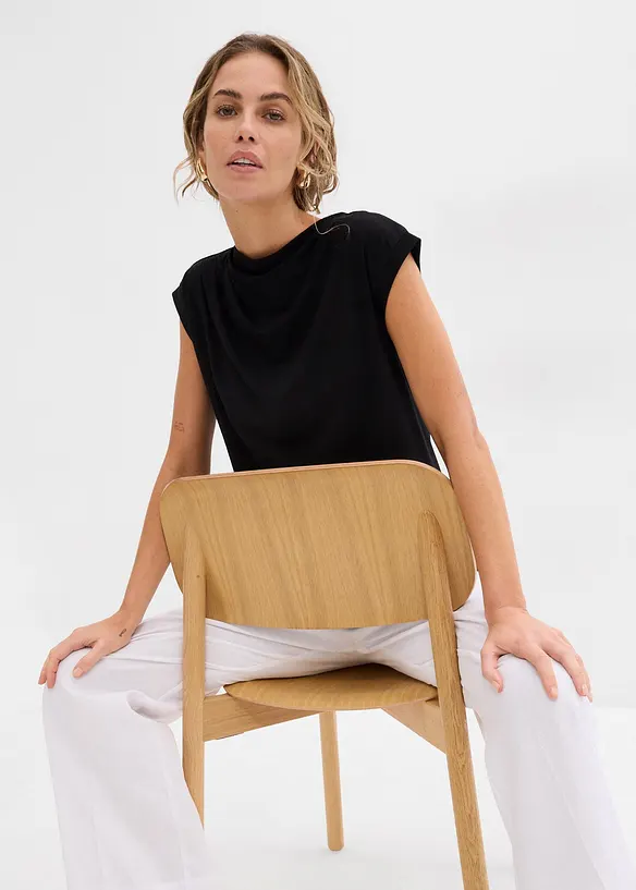 Shirt van een zachte viscosemix, bonprix