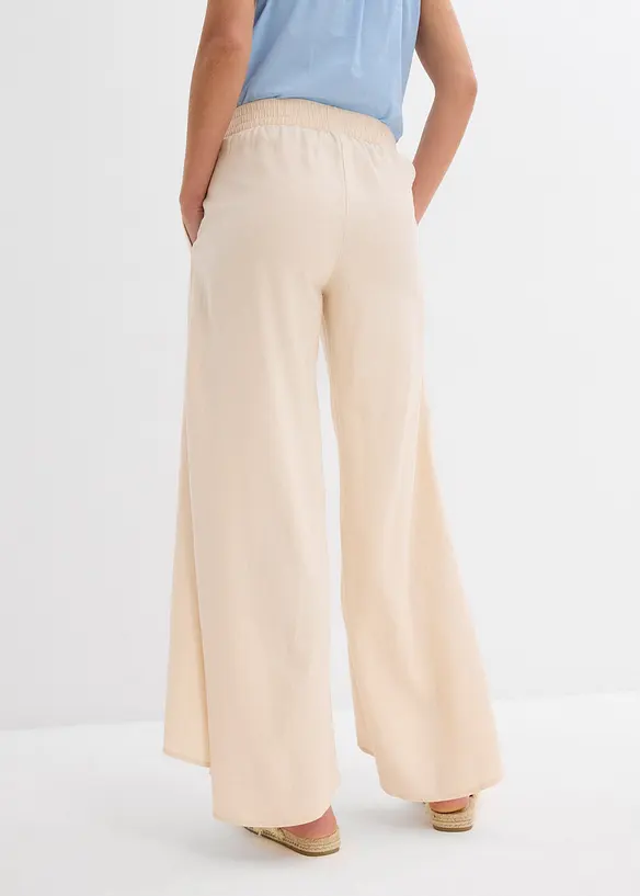 Broek cropped met split, bonprix