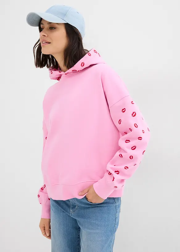 Oversized hoodie van biologisch katoen, bonprix