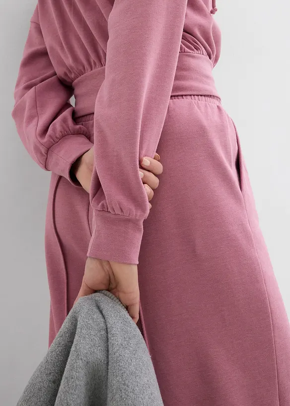 Cropped sweatvest met capuchon in een zachte katoenmix, bonprix