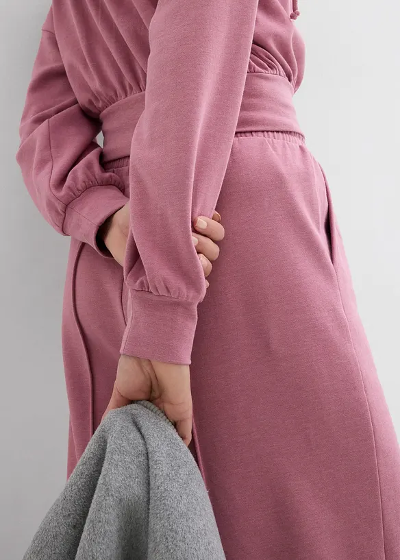 Cropped sweatvest met capuchon in een zachte katoenmix, bonprix