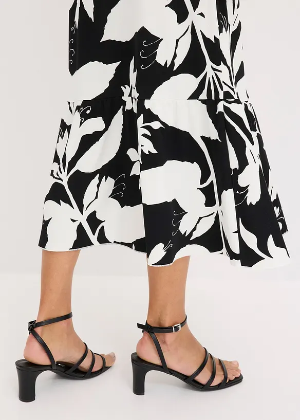 Midi jurk met kapmouwen, bonprix