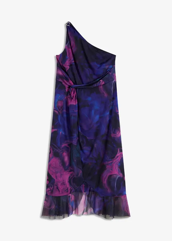 Aansluitende one shoulder jurk, bonprix