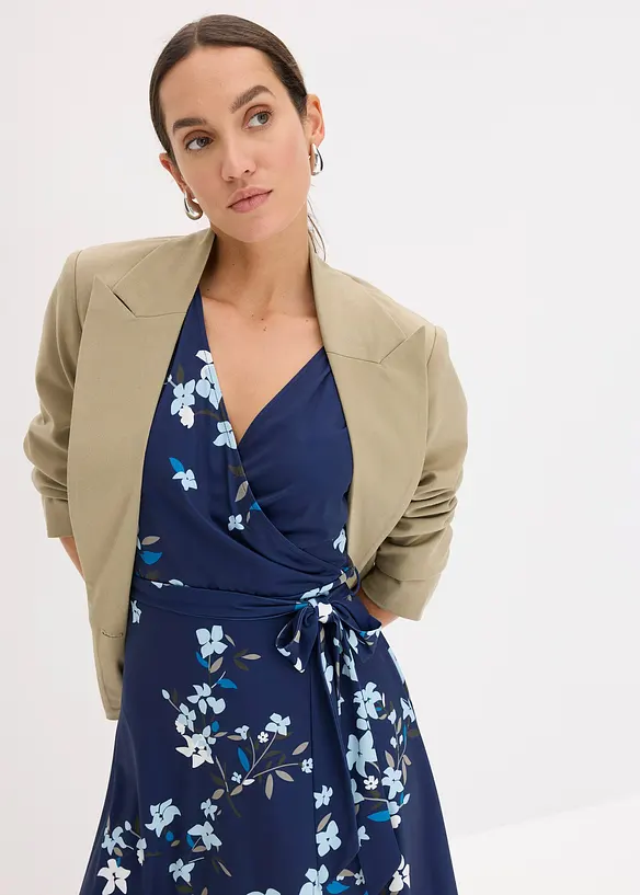 Jersey jurk in wikkellook, bonprix