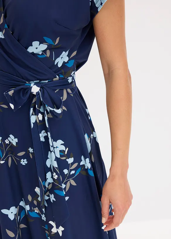 Jersey jurk in wikkellook, bonprix