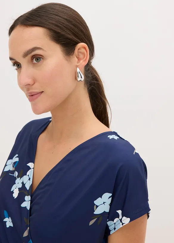 Jersey jurk in wikkellook, bonprix
