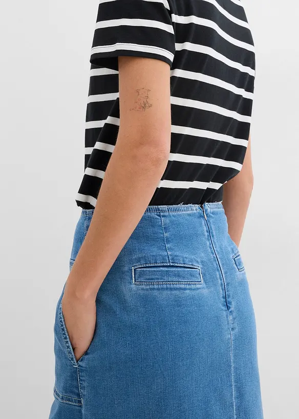 Midi spijkerrok, mid waist, bonprix