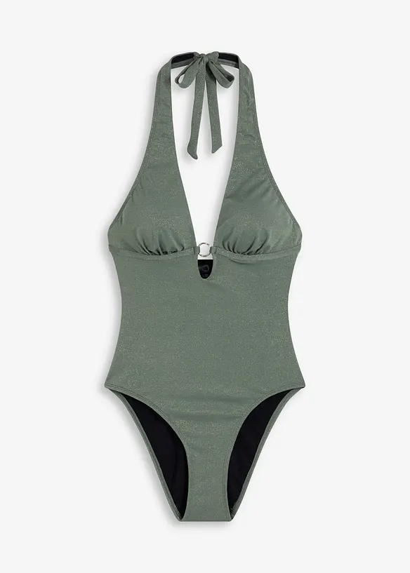 Halter badpak met glansgaren, bonprix