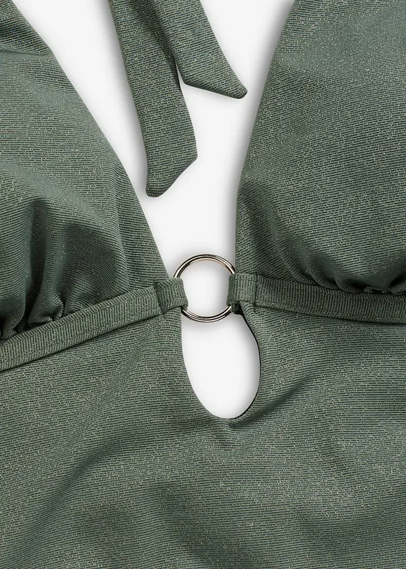 Halter badpak met glansgaren, bonprix