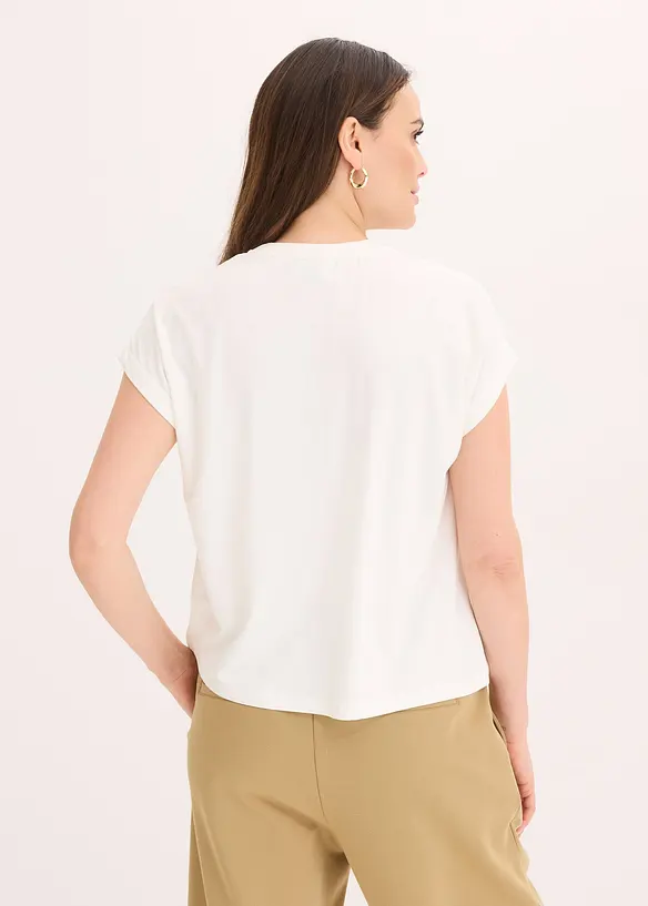 Shirt met kanten inzetstuk, bonprix
