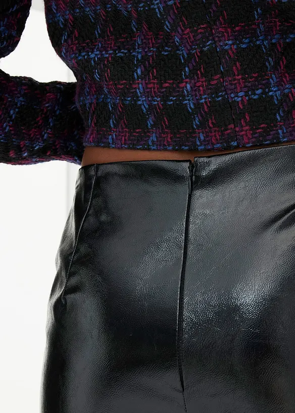 Imitatieleren rok, bonprix