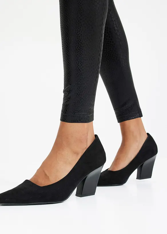 Hoogglanzende legging van imitatieleer, bonprix