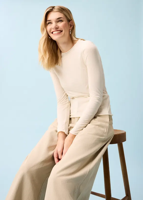Semi-transparante longsleeve, bonprix