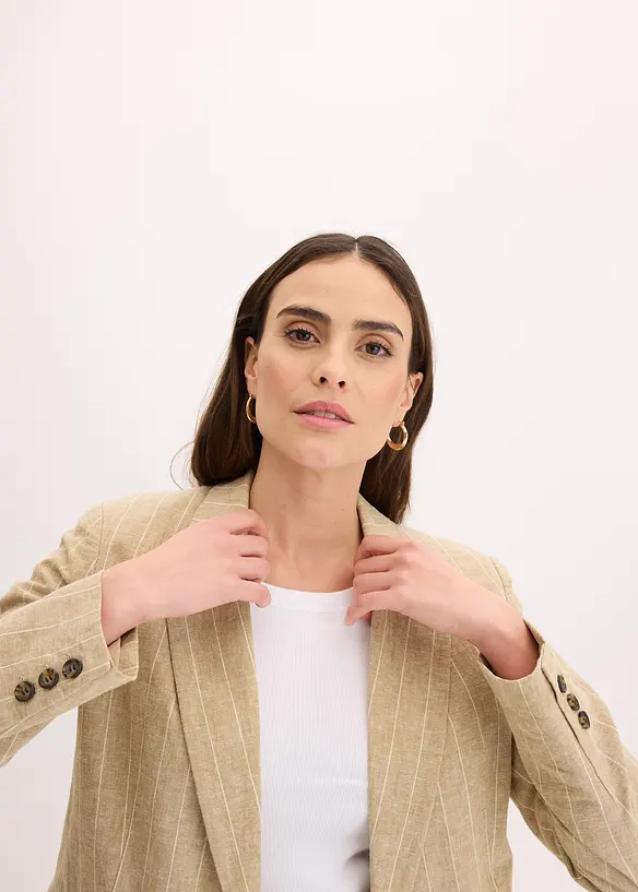 Blazer met linnen, bonprix