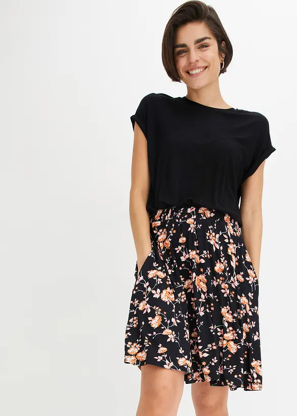 Jersey jurk van een viscosemix, bonprix