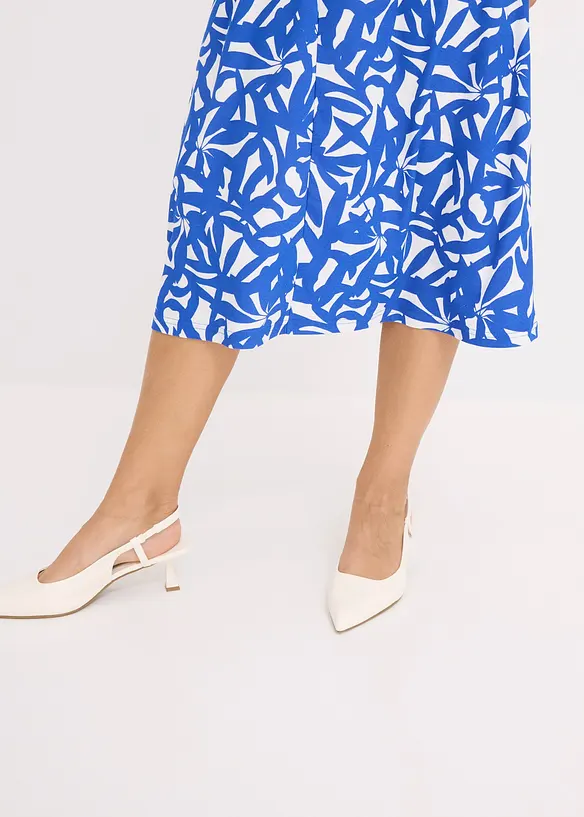 Jersey jurk met plooitjes, bonprix