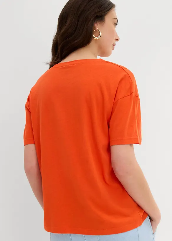 T-shirt met kanten details, bonprix