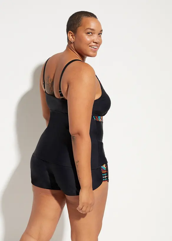 Lange tankini met zwemshort (2-dlg. set), bonprix