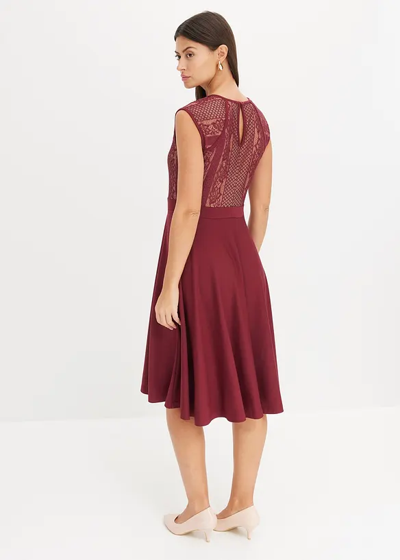 Jurk met kant, bonprix
