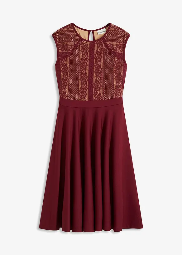 Jurk met kant, bonprix