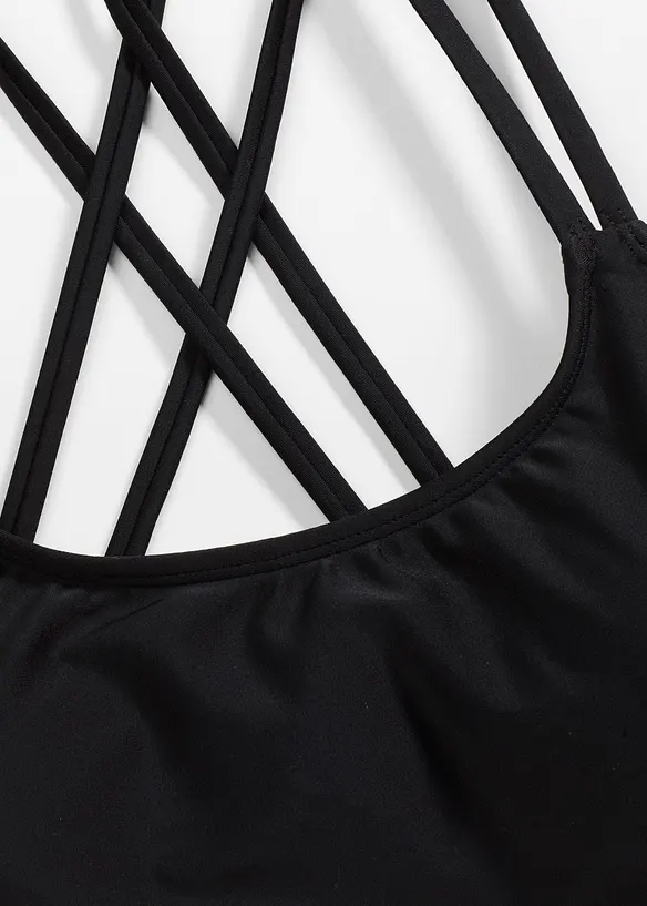 Bralette bikinitop met gekruiste bandjes, bonprix