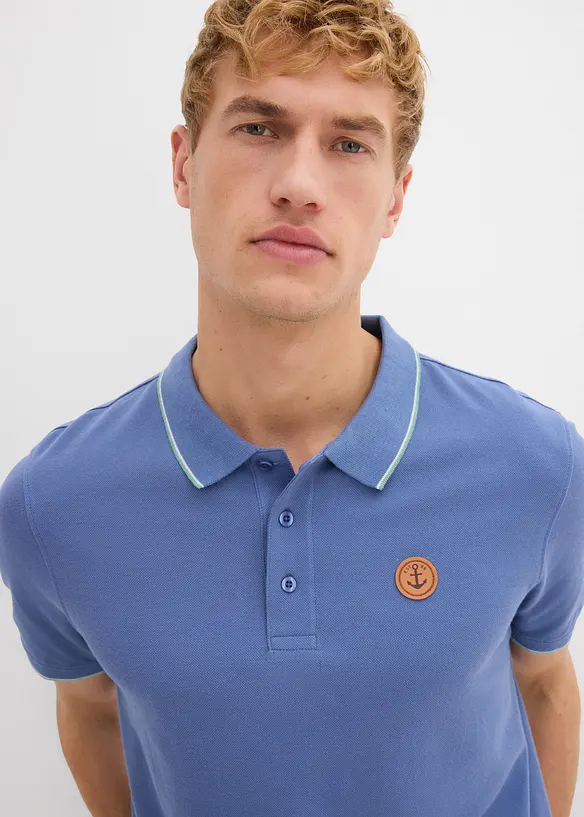 Piqu&eacute;-poloshirt van biologisch katoen, bonprix