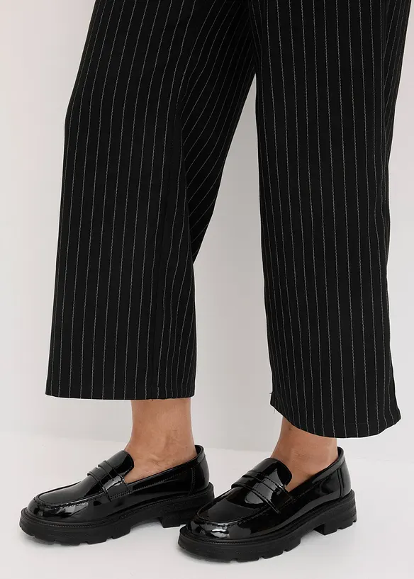 Culotte met krijtstrepen, bonprix