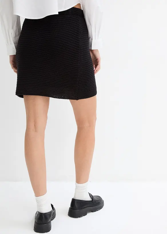 Minirok van kant, gevoerd, bonprix