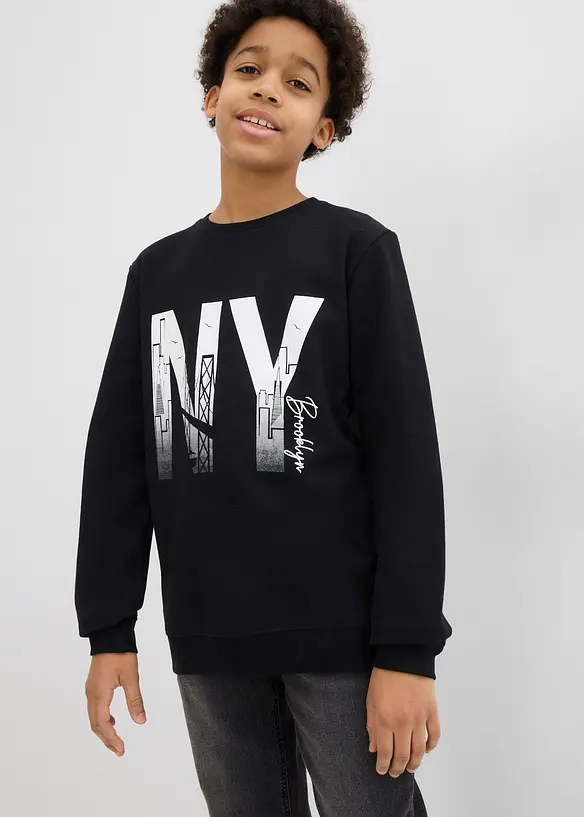 Sweater van een zachte katoenmix, bonprix