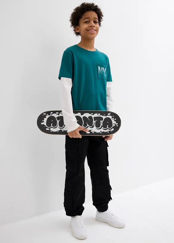 2-in-1 longsleeve van katoen, bonprix