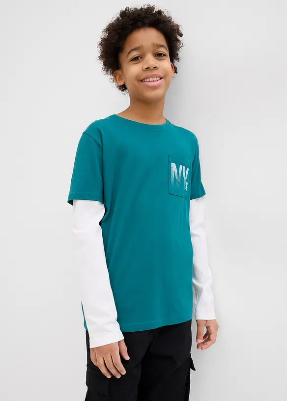 2-in-1 longsleeve van katoen, bonprix