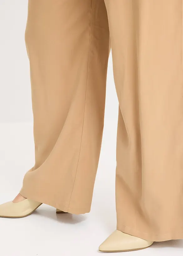 Palazzo broek met comfortabel tailleband, bonprix