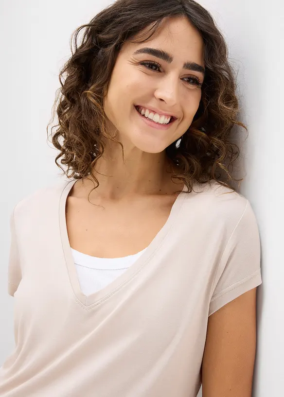 Shirt van zachte viscose, bonprix