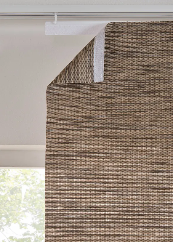 Transparant paneelgordijn in bamboe look (1 stuk), bonprix