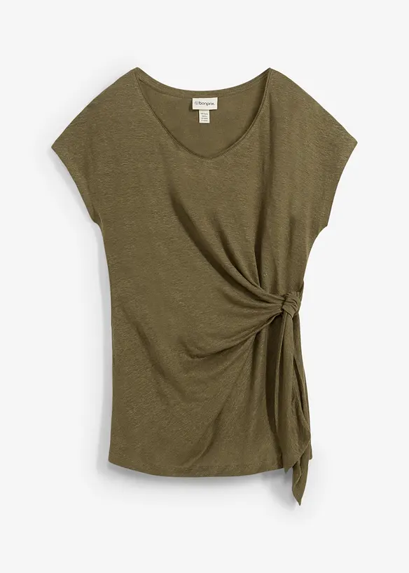 Wikkelshirt van puur linnen, bonprix
